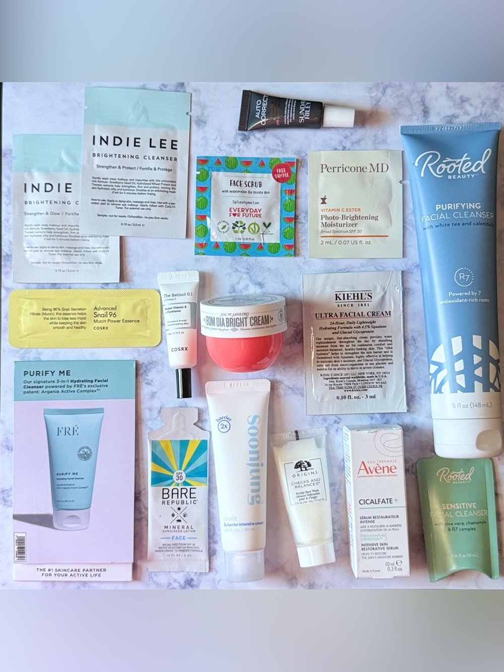 Luxury Skincare Bundle + Blue Velvet Cosmetic Bag